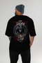 Viking Mythology 28 Back Printed Black Oversize T-Shirt Men Women Cotton Crewneck Tshirt - 5