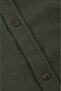 Khaki Slim Fit Knitted Fabric Lycra Men's Shirt – Breathable, Flexible, and Modern Design 2602604 - 6