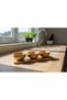 Wooden Bamboo Serving Bowl Set - 3-Piece Presentation Tray, Sauce Bowl, Snack Bowl