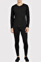 Black Thermal Sauna Suit Sweating Effect – Zippered Top and Waist Elastic Leggings (2-Piece Set) - 7