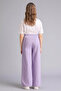 100% Cotton Wide Leg Gabardine Trousers for Girls G0607A826Sm - 5