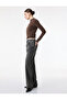 Cotton Double Leg Regular Waist Pocketed Buttoned Denim Trousers - Straight Fit Jean - 2