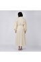 Cream Cotton Poplin Full-Length Dress - 3