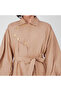 Brown Cotton Poplin Full-Length Dress - 6