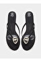 Black Cone Heels Sandals with Gold Detail - 5