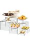 6Pcs Acrylic Boxes for Display Buffet Food Risers and Stands