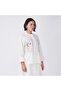 White Cotton Poplin Shirt with Floral Embroidery