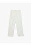 High Waist Pocket Detailed Wide Leg Trousers - 3