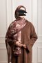 Fall Serenade Patterned Soft Shawl - Rose Brown - 2