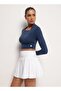 Square Neck Top – Dark Denim Blue - 3