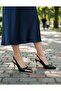 6cm Thin Heels, Closed Front, Open Back, Satin Look, Microfiber Women's Evening Dress Shoes - 3