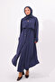 Cape Detailed Drawstring Waist Long Tunic Modest Wear Set 1183 – Form Series - 5