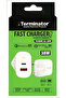 Terminator brand USB Wall Charger with 38W Fast Charging USB-A (QC3) & USB-C (PD) - 4