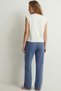 100% Cotton Single Jersey Compact Combed Cotton Fabric Women's Pajama Bottoms Loose Fit Indigo Wide Leg Drawstring Anti-Sweat Bottoms No Pockets Breathable - 5