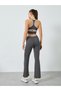 Contrast Edge Racerback Peep Sports Bra and Leggings Set - 5