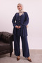 Pilise Detailed Waist-Tied Woven Hijab Suit 1182 – Form Series - 5