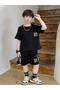 Boys Graphic Print T-Shirt and Shorts Set - 2