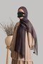 Mystical Texture Patterned Cotton Shawl - Anthracite - 6