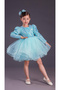Aden Sequined Glitter Tulle Puffy Birthday Party Costume Long Sleeve Dress for Girls - 4