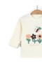 Baby Girl 100% Cotton Süzene Tulip Embroidered Hat, 3-Piece Bodysuit Set with Gloves - 6