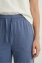 100% Cotton Single Jersey Compact Combed Cotton Fabric Women's Pajama Bottoms Loose Fit Indigo Wide Leg Drawstring Anti-Sweat Bottoms No Pockets Breathable - 4