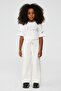BG Store Girl's White Sweatpants