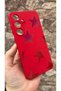 Samsung Galaxy S24Fe Compatible Red Star Silicone Shock Absorbing Classic Protective Rubber Case - 3