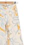 Girl's 4-8 Years Old Patterned Linen Palazzo Trousers Cream - 4