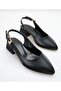 Low-Heeled Open-Back 3 cm Heel Women's Shoes Suitable for Daily and Evening Use
