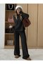 Hair Braided Sweater Pants Knitwear Set - 3