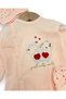 Baby Girl 100% Cotton 3-Piece Bodysuit Set with Cat and Heart Detail, Hat and Gloves - 4