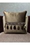 Soft Imported Velvet Brown with Hanging Tassels 43X43 - 2