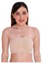 Women's Strapless Seamless Padded Bandeau Tube Top Bra, Removable Pads, Size S to 2XL