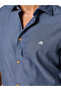 The Graphite Line Dark Grey Striped Cotton Shirt Slim Fit - 2