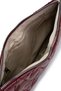 Star Stitched Clutch Star Faux Leather Women's Bag Burgundy - 5