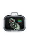 Kids Dark Green Black Dinosaur Patterned Stainless Steel Lunch Box 39241 - 5