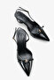 Venezia Women's Heeled Shoes - Black Patent Leather - 4