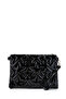 Star Stitched Clutch Star Women's Bag Black Patent Leather - 3