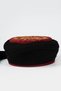 Children's Sarige - Black Fabric - Burgundy Skull Cap - Cross Wrap - Bird's Eye - 6 Meters (Züabeli) - 4