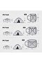 P-Series 4 Man Camping Tent – 210T65D Embossed Fabric, Aluminum Poles, Forest Green - 4