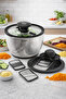 Stainless Steel Salad Dehydrator & Grater Set Multifunctional Chopper, Slicer, and Dehydrator Set - 2