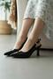 Champagne-Colored Open-Back Women's Shoes Suitable for Daily and Evening Use
