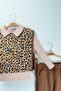 Leopard Patterned Girls' Outfit Set (Ages 4-11) - 7