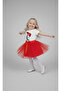Girl's April 23 October 29 Performance Outfit Costume Tutu Skirt Short Sleeve Kocatepe Patterned Tshirt Set - 3