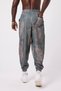 Japanese Design Unisex Ethnic Patterned Loose Bohemian Shalwar with Elastic Waist and Cuffs and Pockets - 7