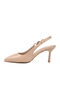 Beige Women's Thin Heeled Evening Dress Shoes 312569 Z - 4