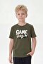 3-Piece Round Neck Basic 3-Piece Boys' T-Shirt with Print Detail - 2