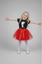 Girl's 23 April 29 October Performance Outfit Costume Tutu Skirt Short Sleeve Ataturk Printed Tshirt Set