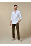 The Chestnut Craft Brown Stretch Dobby Chinos Slim Fit - 5