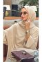Fringed Mira Oversize Double Set-Mink - 3